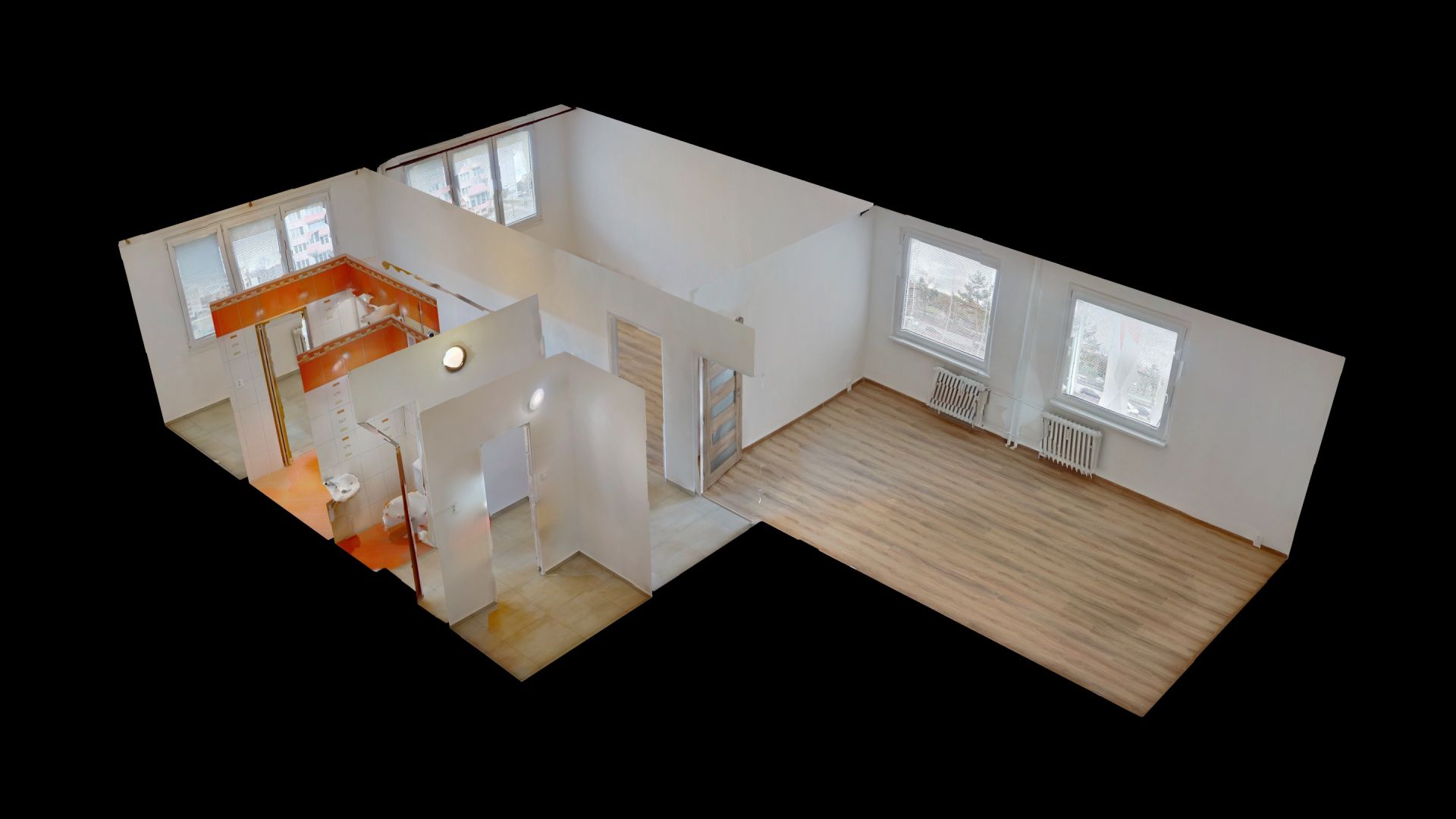Pronájem bytu 2+1, 65 m2, Louny